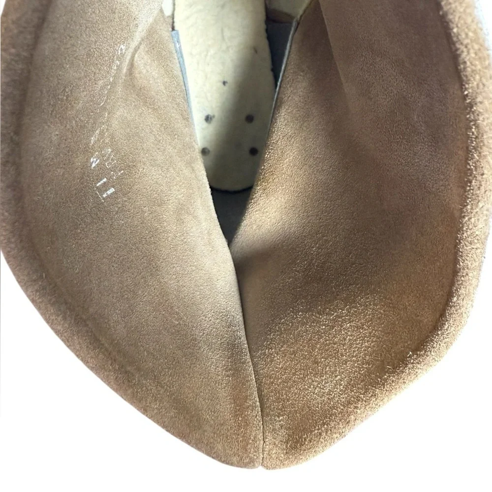 Navajo Suede Half Boots Light Tan Heel Sz 11 - Picture 7 of 8
